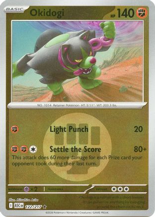 Image of Okidogi (122/217) (Energy Symbol Pattern) [Mega Evolution: Ascended Heroes]