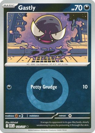 Image of Gastly (123/217) (Energy Symbol Pattern) [Mega Evolution: Ascended Heroes]