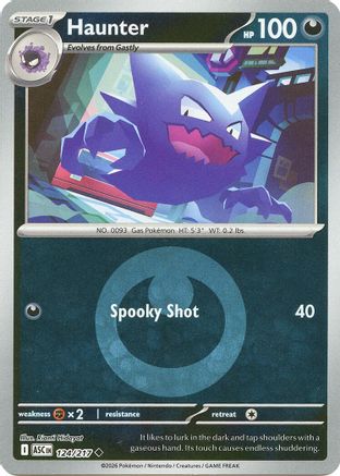 Image of Haunter (124/217) (Energy Symbol Pattern) [Mega Evolution: Ascended Heroes]