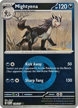 Image of Mightyena (129/217) (Energy Symbol Pattern) [Mega Evolution: Ascended Heroes]