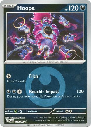 Image of Hoopa (141/217) (Energy Symbol Pattern) [Mega Evolution: Ascended Heroes]