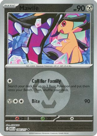 Image of Mawile (144/217) (Energy Symbol Pattern) [Mega Evolution: Ascended Heroes]