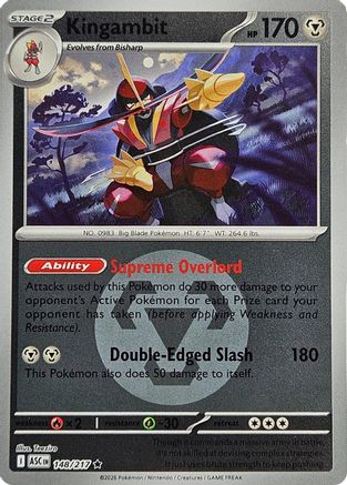Image of Kingambit (148/217) (Energy Symbol Pattern) [Mega Evolution: Ascended Heroes]