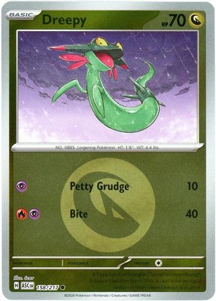 Image of Dreepy (158/217) (Energy Symbol Pattern) [Mega Evolution: Ascended Heroes]