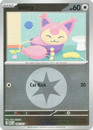Image of Skitty (165/217) (Energy Symbol Pattern) [Mega Evolution: Ascended Heroes]