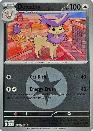 Image of Delcatty (166/217) (Energy Symbol Pattern) [Mega Evolution: Ascended Heroes]