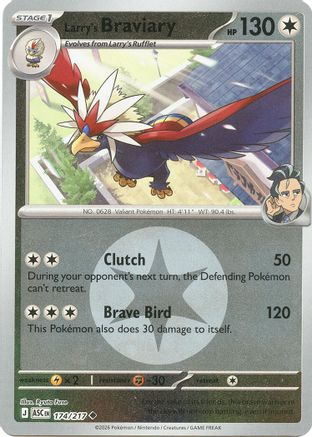 Image of Larry's Braviary (174/217) (Energy Symbol Pattern) [Mega Evolution: Ascended Heroes]