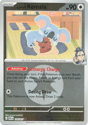 Image of Larry's Komala (175/217) (Energy Symbol Pattern) [Mega Evolution: Ascended Heroes]
