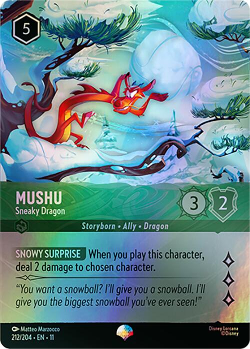 Image of Mushu - Sneaky Dragon (Epic) (212/204) [Winterspell]