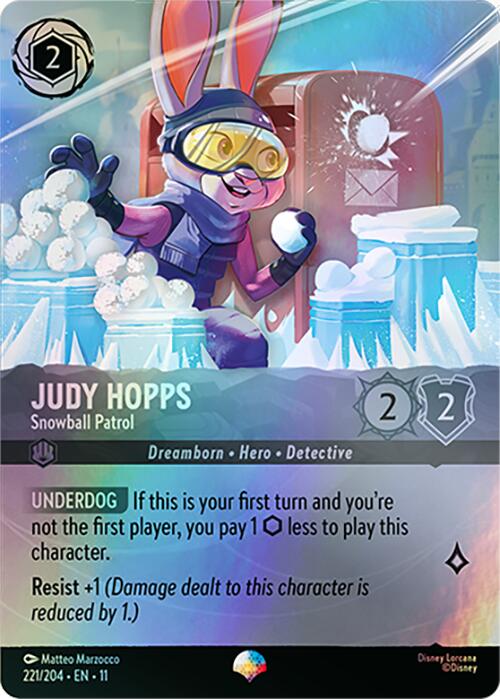 Image of Judy Hopps - Snowball Patrol (Epic) (221/204) [Winterspell]