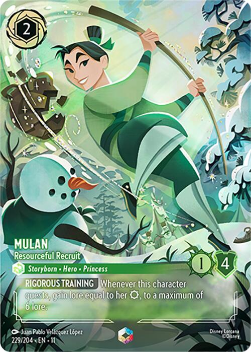 Image of Mulan - Resourceful Recruit (Enchanted) (229/204) [Winterspell]