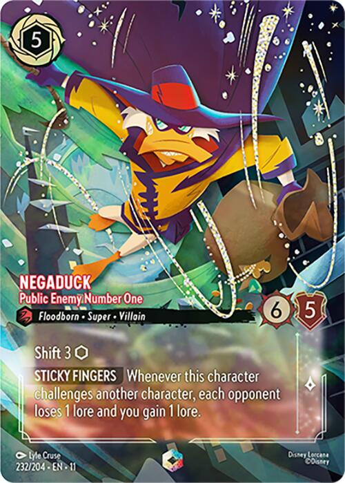 Image of Negaduck - Public Enemy Number One (Enchanted) (232/204) [Winterspell]