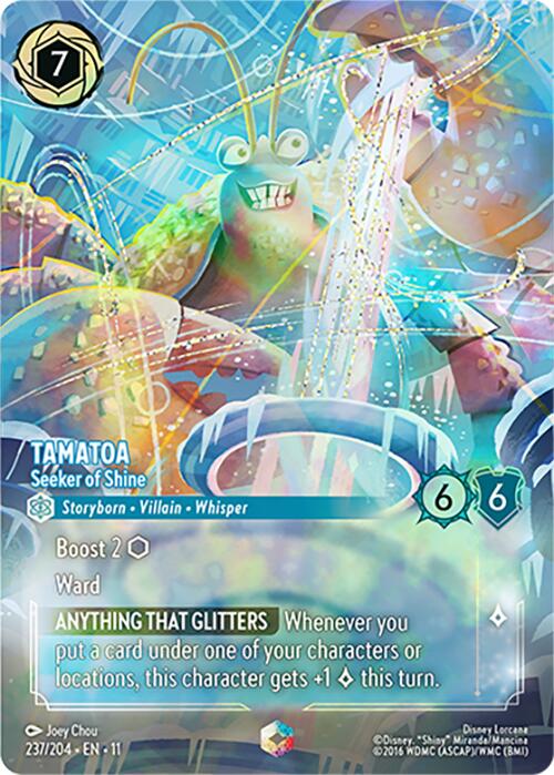 Image of Tamatoa - Seeker of Shine (Enchanted) (237/204) [Winterspell]