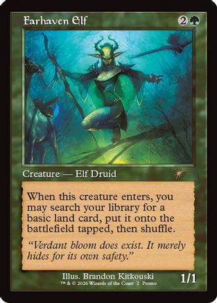 Image of Farhaven Elf (Retro Frame) (WPN-002) - WPN & Gateway Promos