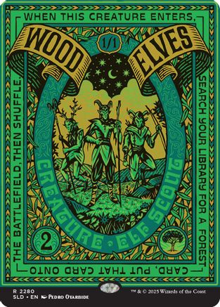 Image of Wood Elves (2280) (SLD-2280) - Secret Lair Drop Series