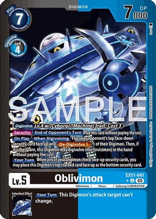 Image of Oblivimon [EX11-041] (Alternate Art) [Dawn of Liberator]