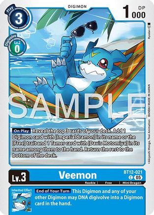 Image of Veemon [BT12-021] [Advanced Booster Digimon Generation]