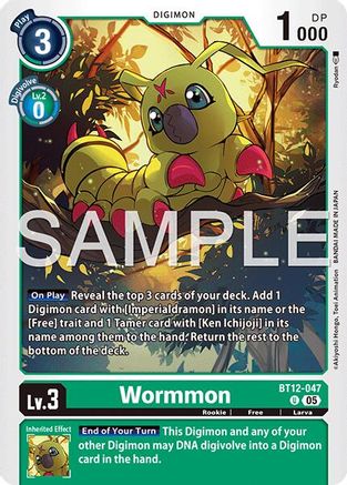 Image of Wormmon [BT12-047] [Advanced Booster Digimon Generation]