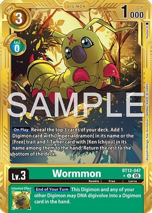 Image of Wormmon [BT12-047] (Alternate Art) [Advanced Booster Digimon Generation]
