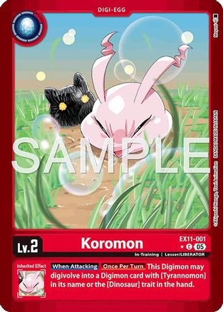 Image of Koromon [EX11-001] (Alternate Art) [Dawn of Liberator]