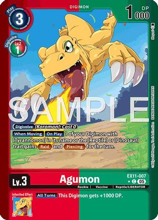 Image of Agumon [EX11-007] (Alternate Art) [Dawn of Liberator]