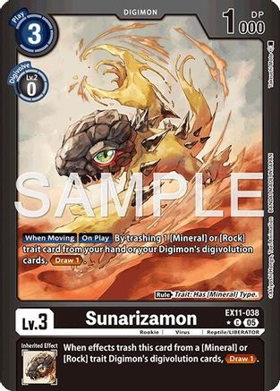 Image of Sunarizamon [EX11-038] (Alternate Art) [Dawn of Liberator]