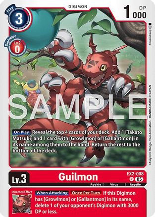 Image of Guilmon [EX2-008] [Advanced Booster Digimon Generation]