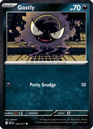 Image of Gastly 123/217  - Holofoil Miscellaneous Cards & Products - Common