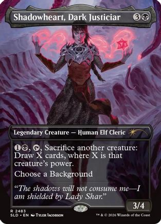 Image of Shadowheart, Dark Justiciar (SLD-2483) - Secret Lair Drop Series Foil