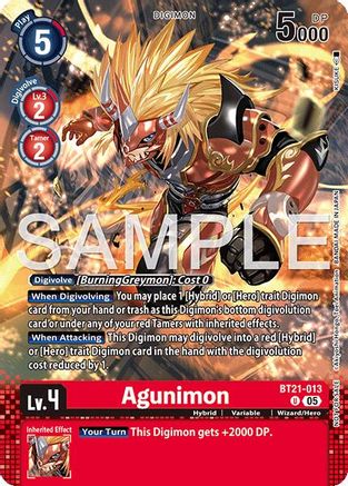 Image of Agunimon (Event Pack 9) (BT21-013) - World Convergence Foil
