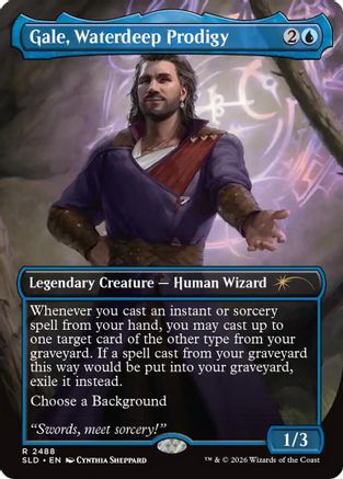 Image of Gale, Waterdeep Prodigy (SLD-2488) - Secret Lair Drop Series Foil