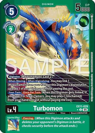 Image of Turbomon [EX11-029] (Limited Foil) [Dawn of Liberator]