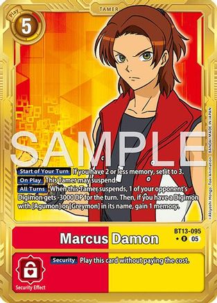 Image of Marcus Damon [BT13-095] (Alternate Art) [Advanced Booster Digimon Generation]
