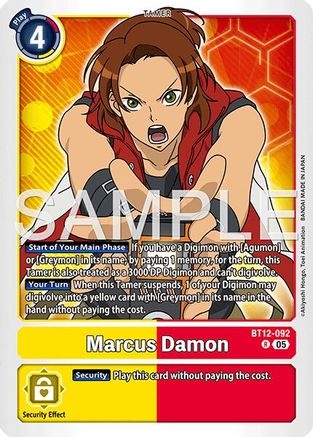 Image of Marcus Damon [BT12-092] [Advanced Booster Digimon Generation]