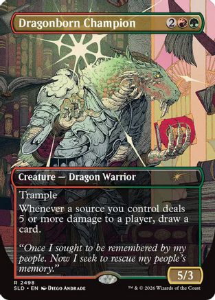 Image of Dragonborn Champion (SLD-2498) - Secret Lair Drop Series
