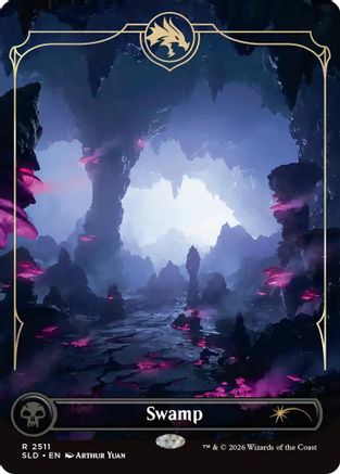 Image of Swamp (2511) (SLD-2511) - Secret Lair Drop Series Foil