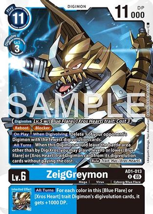 Image of ZeigGreymon [AD1-013] [Advanced Booster Digimon Generation]
