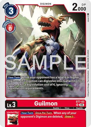 Image of Guilmon [ST7-03] - ST7-03 [Advanced Booster Digimon Generation]