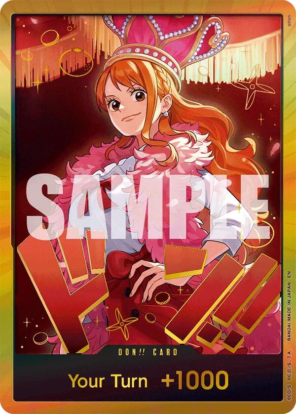 Image of DON!! Card (Nami) (Gold) [Extra Booster: One Piece Heroines Edition]