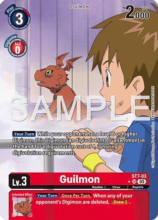 Image of Guilmon [ST7-03] - ST7-03 (Alternate Art) [Advanced Booster Digimon Generation]