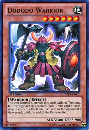 Image of Dododo Warrior [ZTIN-EN001] Super Rare