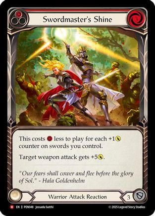 Image of Swordmasters Shine (Red) [PEN048] (Compendium of Rathe)