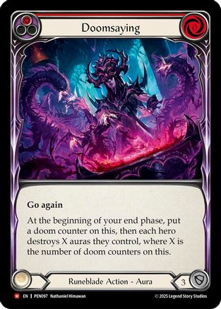 Image of Doomsaying (Red) [PEN097] (Compendium of Rathe)