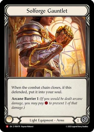 Image of Solforge Gauntlet [PEN179] (Compendium of Rathe)