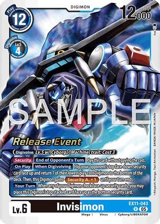 Image of Invisimon [EX11-043] [Dawn of Liberator Release Event Cards]