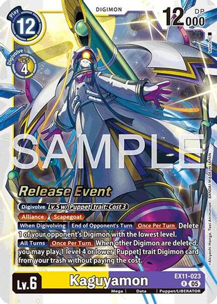 Image of Kaguyamon (EX11-023) - Dawn of Liberator Release Event Cards Foil