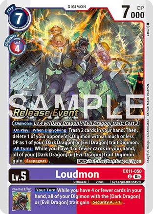 Image of Loudmon [EX11-050] [Dawn of Liberator Release Event Cards]