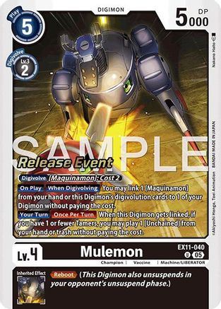 Image of Mulemon [EX11-040] [Dawn of Liberator Release Event Cards]