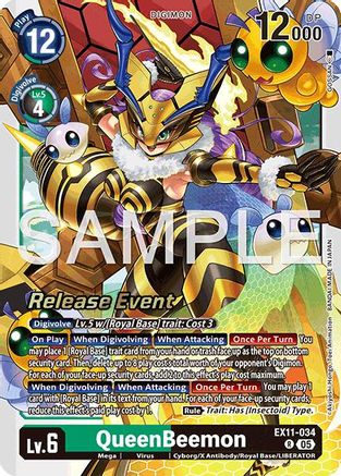 Image of QueenBeemon [EX11-034] [Dawn of Liberator Release Event Cards]