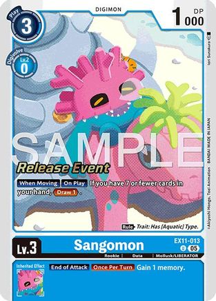 Image of Sangomon [EX11-013] [Dawn of Liberator Release Event Cards]